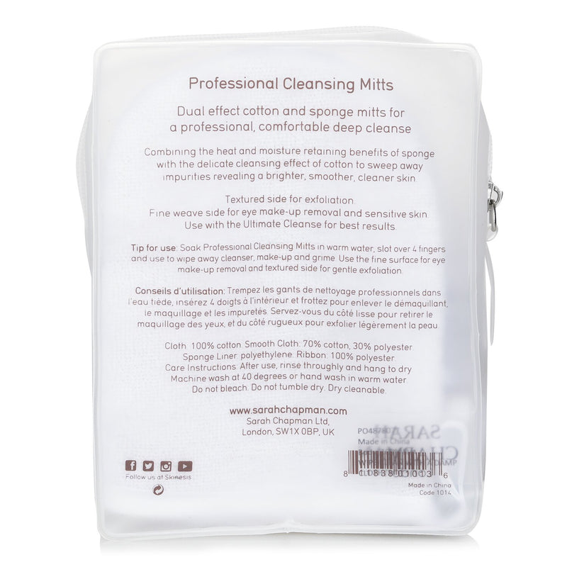 サラ・チャップマン  Skinesis Professional Cleansing Mitts   4Mitts