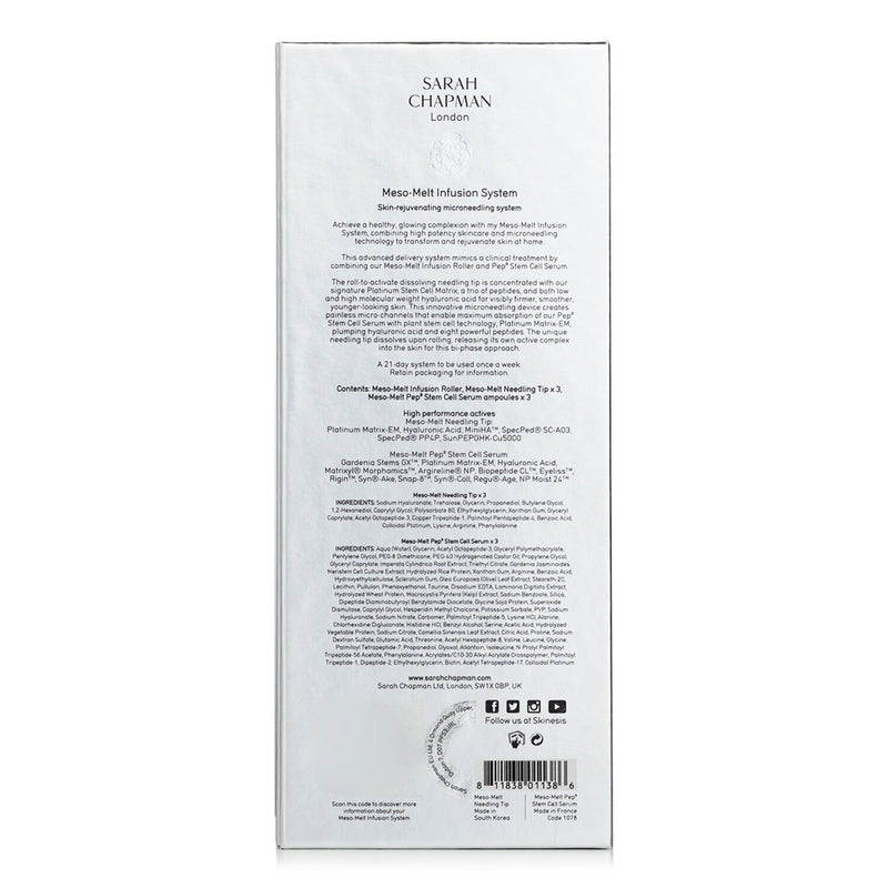 サラ・チャップマン  Skinesis Meso-Melt Infusion System   7pcs