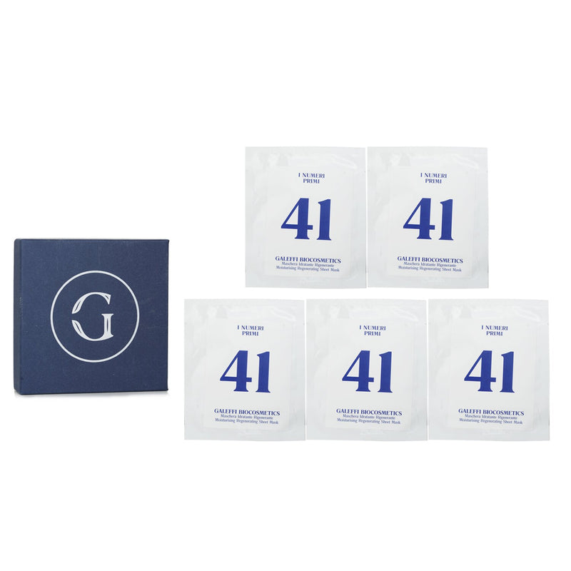 I Numeri Primi  N.41 Moisturising Regenerating Sheet Mask   5x10ml/0.33oz