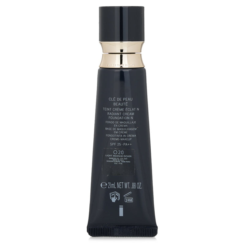 クレ・ド・ポー  Radiant Cream Foundation SPF 25 O20 Light Medium Ocher   21ml/0.88oz