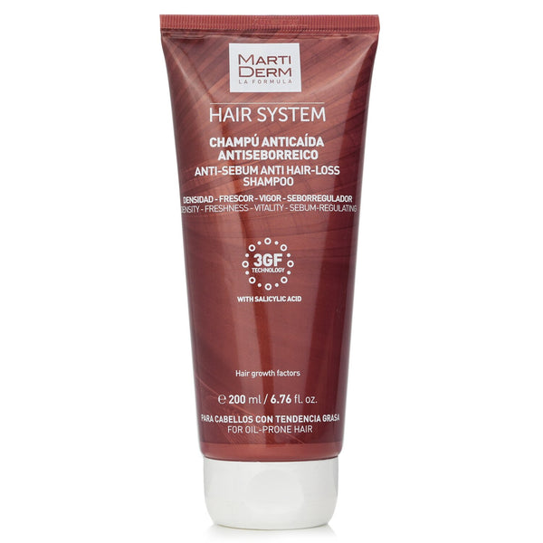 マルティダーム  Hair System Anti-Sebum Anti Hair-Loss Shampoo With Salicylic Acid  (For Oil-prone Hair)   200ml/6.76oz