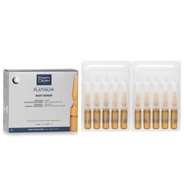 マルティダーム  Platinum Night Renew Ampoules (For All Skin)   10Ampoules x2ml
