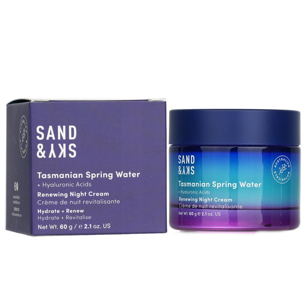サンドアンドスカイ  Tasmanian Spring Water - Renewing Night Cream   60g/2.1oz