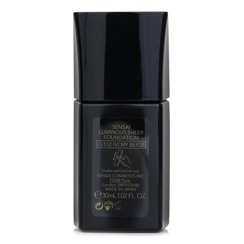 カネボウ  Sensai Luminous Sheer Foundation SPF15 - Ls102 Ivory Beige   30ml/1.02oz