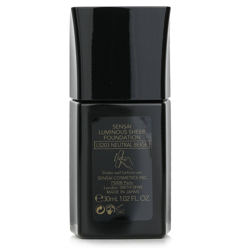 カネボウ  Sensai Luminous Sheer Foundation SPF15 - Ls203 Neutral Beige   30ml/1.02oz