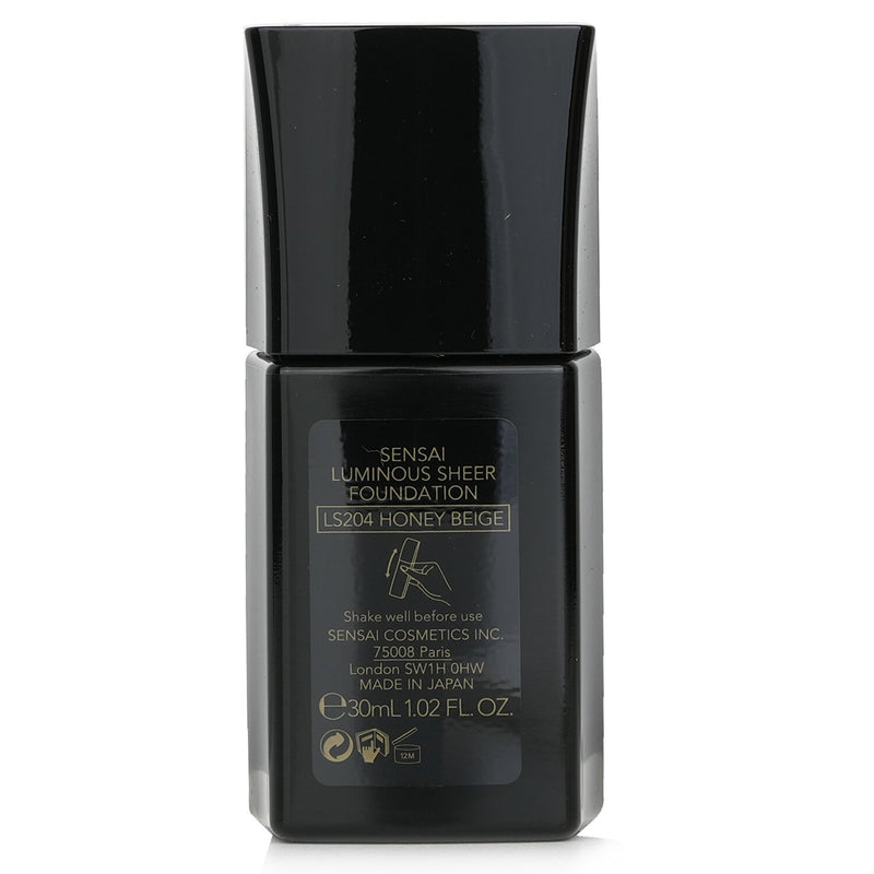 カネボウ  Sensai Luminous Sheer Foundation SPF15 - Ls204 Honey Beige   30ml/1.02oz