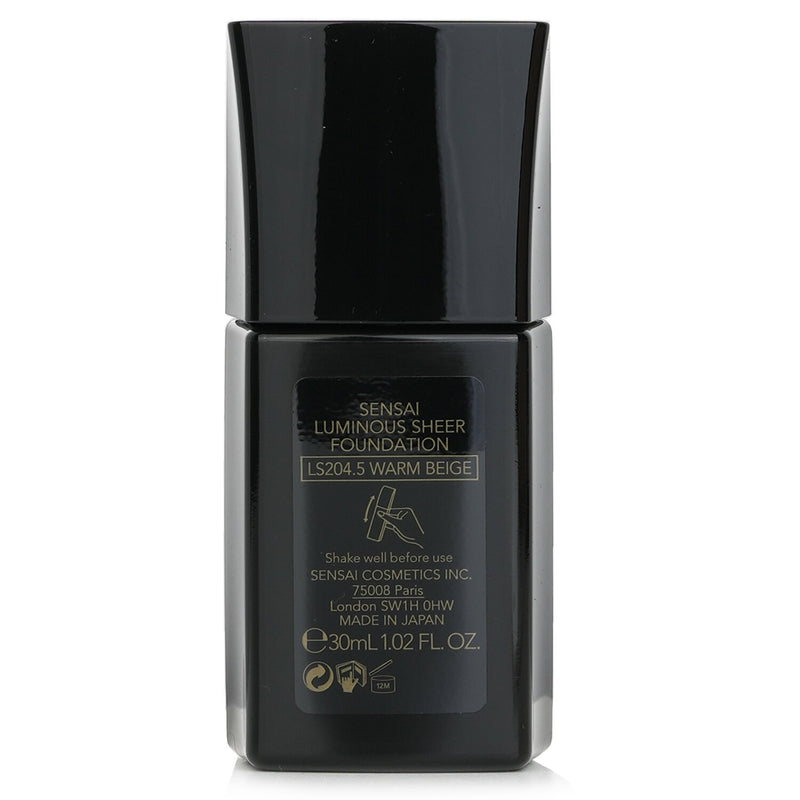 カネボウ  Sensai Luminous Sheer Foundation SPF15 - Ls204.5 Warm Beige   30ml/1.02oz