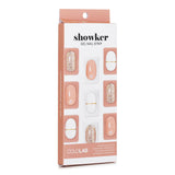 Cololab  Showker Gel Nail Strip # CSA201 Gold Line Beige   1pcs