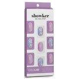 Cololab  Showker Gel Nail Strip # CSA311 Violet Flower   1pcs
