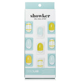 Cololab  Showker Gel Nail Strip  # CSA611 Pastel Check   1pcs