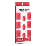 Cololab  Showker Gel Nail Strip # CSF511 Kiss You Red   1pcs