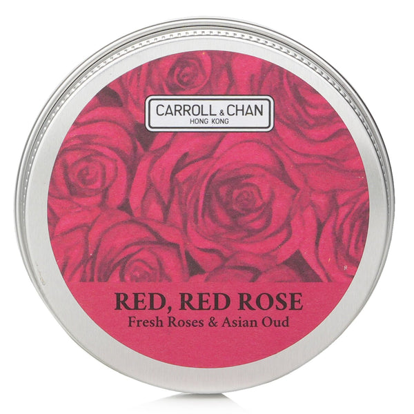 キャンドル・キャロル&チャン  100% Beeswax Mini Tin Candle - # Red, Red Rose (Fresh Roses & Asian Oud)   1pcs