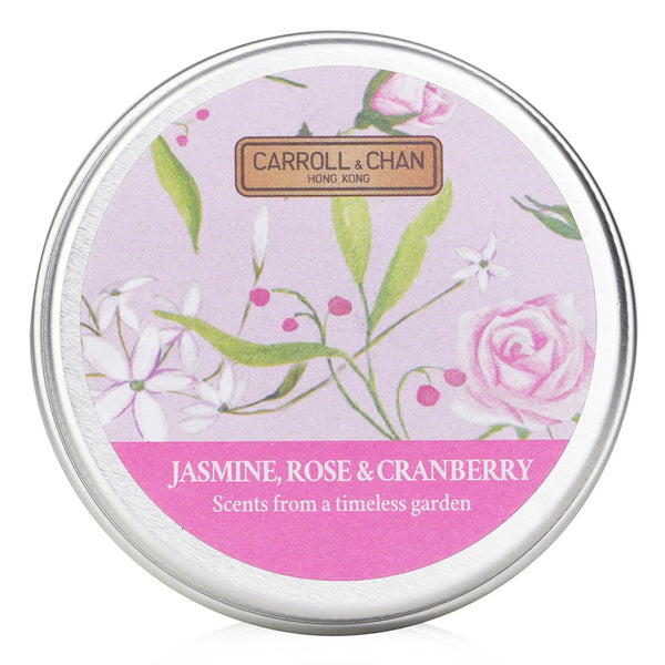 キャンドル・キャロル&チャン  100% Beeswax Mini Tin Candle - # Jasmine, Rose & Cranberry   1pcs
