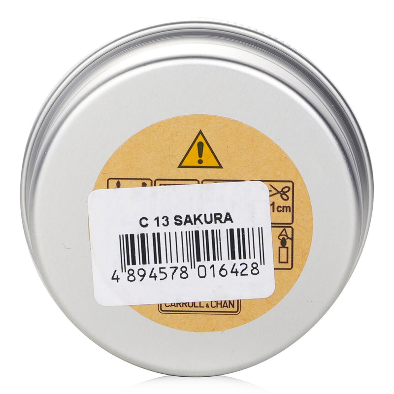 キャンドル・キャロル&チャン  100% Beeswax Mini Tin Candle - # Sakura   1pcs