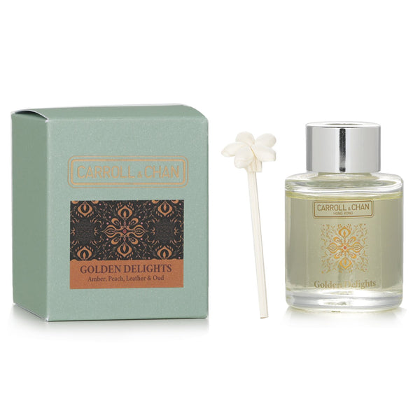 キャンドル・キャロル&チャン  Mini Diffuser - # Golden Delights (Amber, Peach, Leather & Oud)   20ml