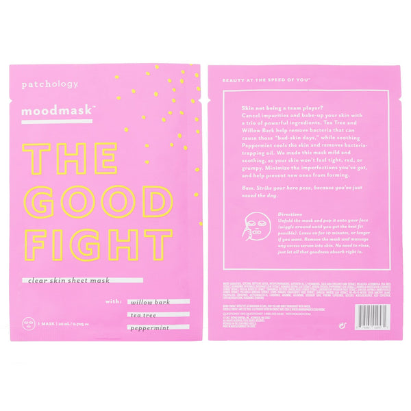 パッチオロジー  Moodmask The Good Fight Clear Skin Sheet Mask   20ml/0.705oz