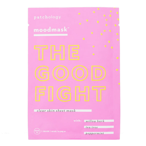 パッチオロジー  Moodmask The Good Fight Clear Skin Sheet Mask   20ml/0.705oz