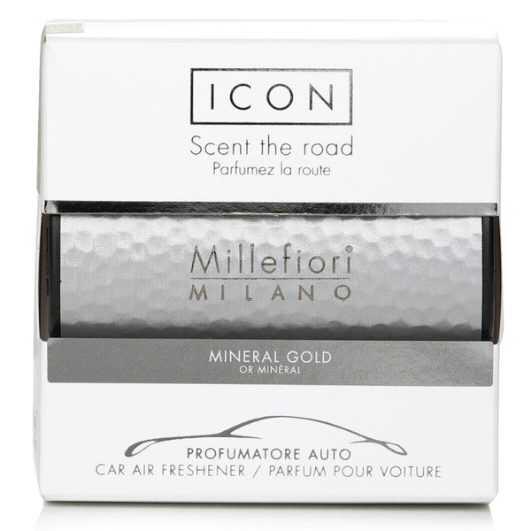 ミッレフィオーリ  Icon Metal Car Air Freshener - Mineral Gold   1pc