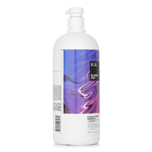 IGK  Blonde Pop Purple Toning Shampoo   1000ml/33.8oz