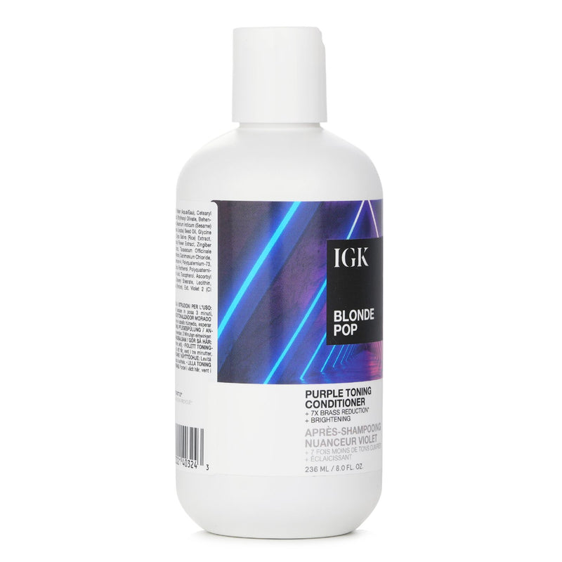 IGK  Blonde Pop Purple Toning Conditioner   236ml/8oz