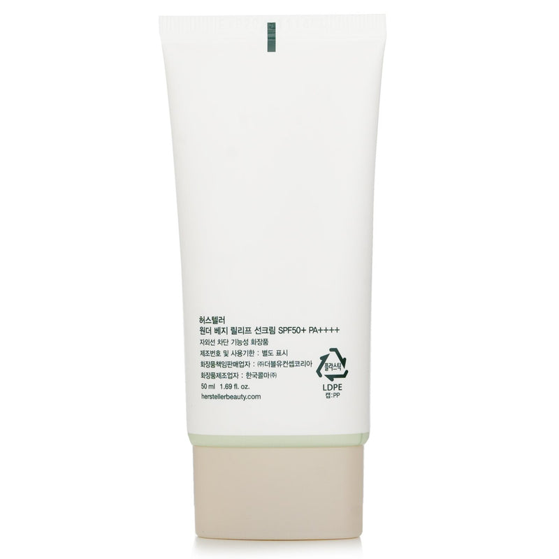 ハーステラー  Wonder Veggie Relief Sun Cream SPF 50+ PA++++   50ml/1.69oz