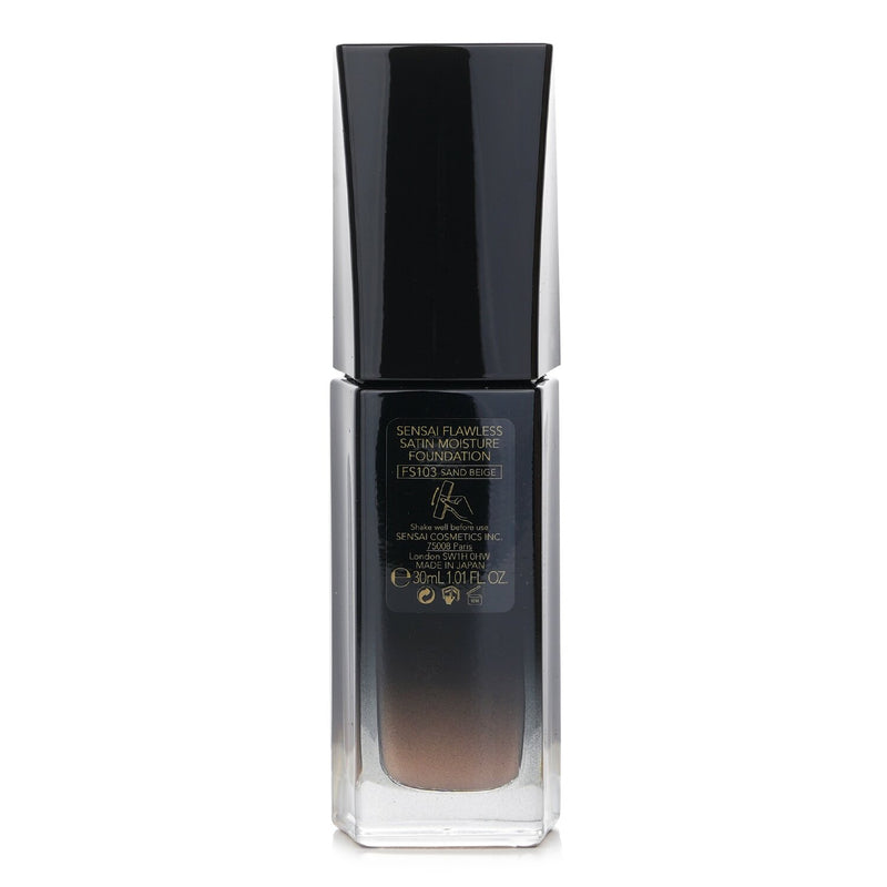 カネボウ  Sensai Flawless Satin Moisture Foundation SPF 25 - # FS103 Sand Beige   30ml/1.01oz