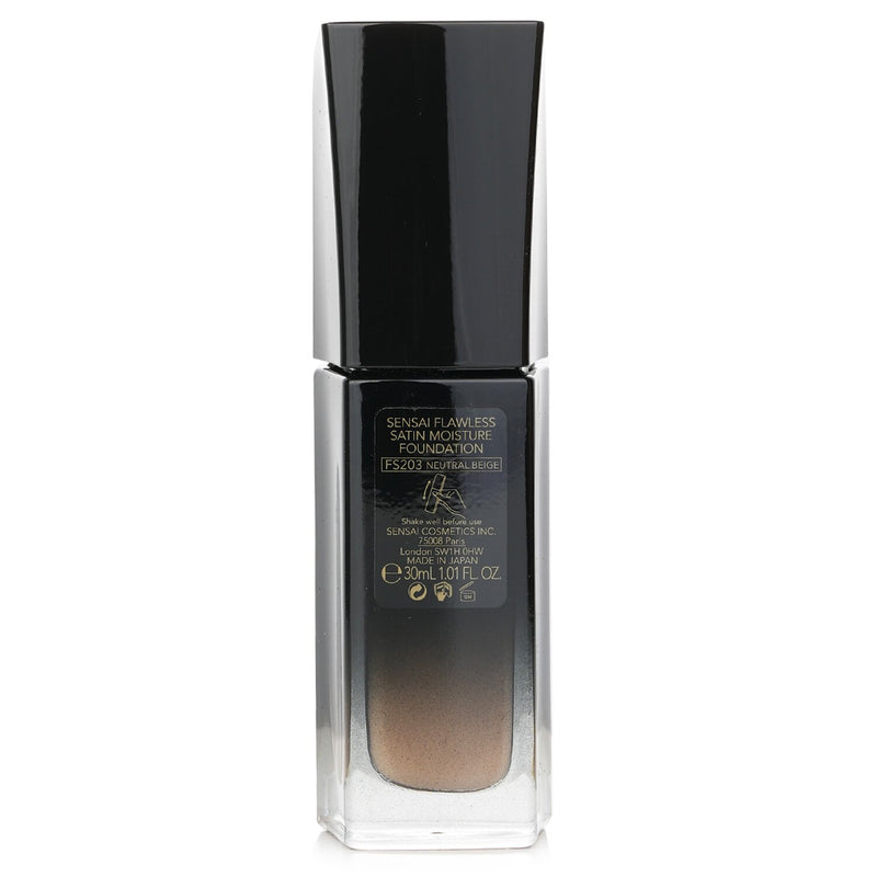 カネボウ  Sensai Flawless Satin Moisture Foundation SPF 25 - # FS203 Neutral Beige   30ml/1.01oz