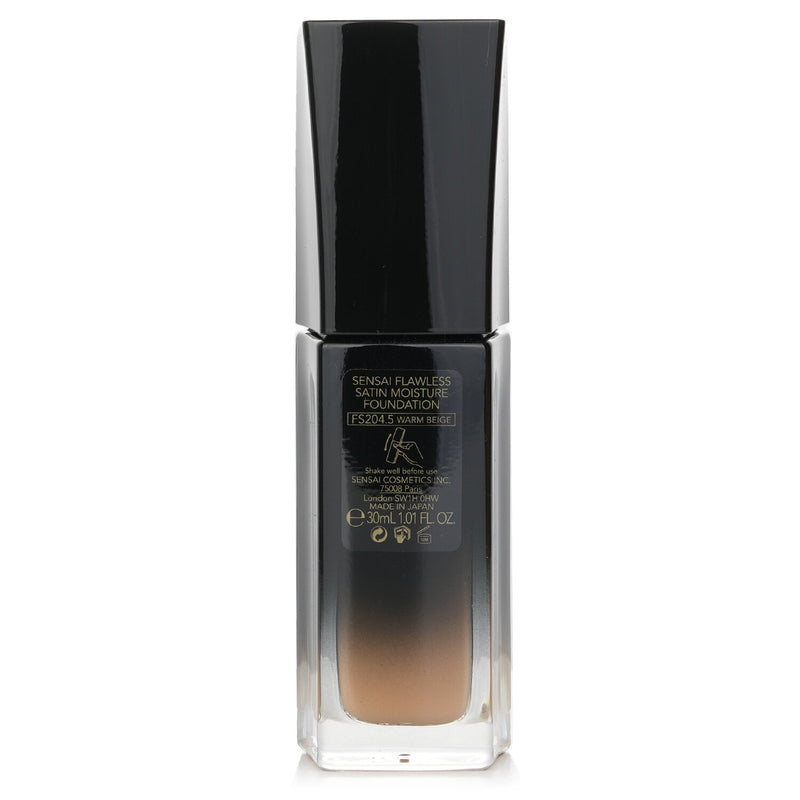 カネボウ  Sensai Flawless Satin Moisture Foundation SPF 25 - # FS204.5 Warm Beige   30ml/1.01oz