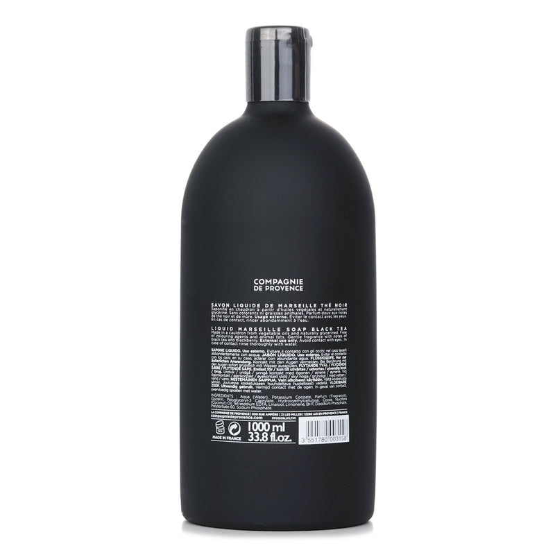 Compagnie de Provence  Liquid Marseille Soap Black Tea Refill   1000ml/33.8oz