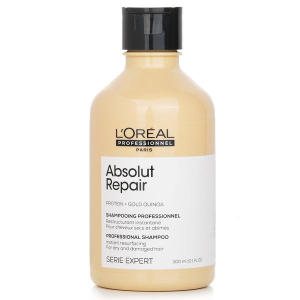 ロレアル  Professionnel Serie Expert - Absolut Repair Protein + Gold Quinoa Instant Resurfacing Shampoo   300ml/10.1oz