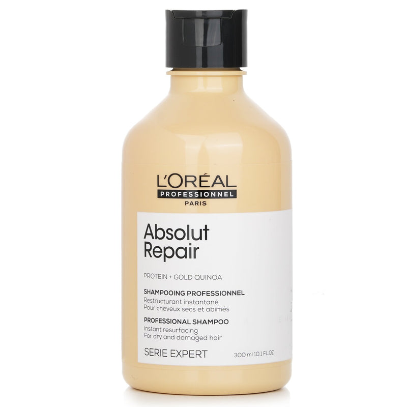 ロレアル  Professionnel Serie Expert - Absolut Repair Protein + Gold Quinoa Instant Resurfacing Shampoo   300ml/10.1oz
