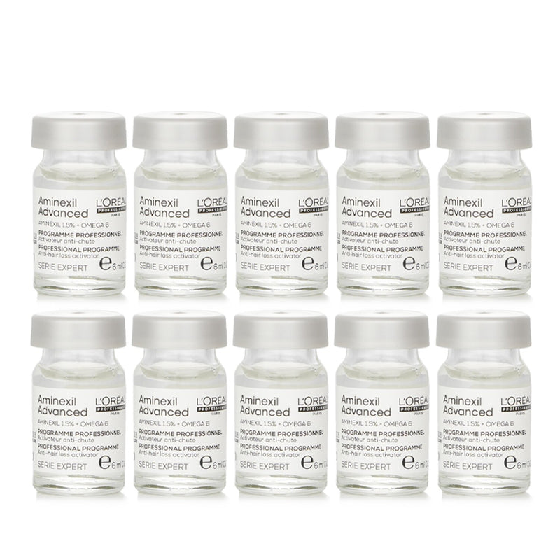 ロレアル  Serie Expert- Aminexil Advanced Anti-Hair Loss Professional Programme   10x6ml