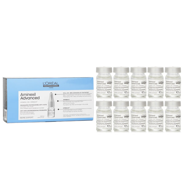ロレアル  Serie Expert- Aminexil Advanced Anti-Hair Loss Professional Programme   10x6ml