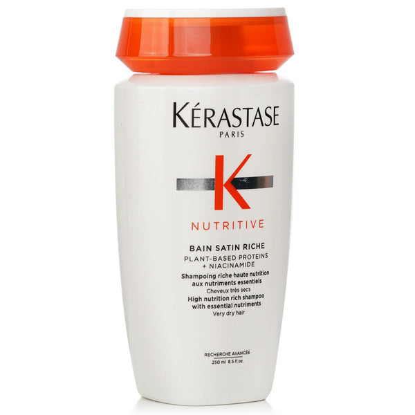ケラスターゼ  Nutritive Bain Satin Riche High Nutrition Rich Shampoo With Essential Nutriments (Very Dry Hair)   250ml/8.5oz