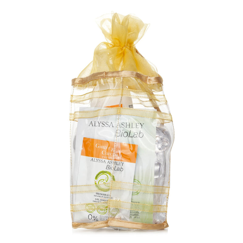 アリサアシュレー  Biolab Ginger & Curcuma Extract Body Lotion + Shower Gel + Massager   3pcs