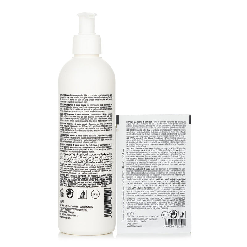 アリサアシュレー  Biolab Tiare & Almond Body Lotion + Shower Gel + Massager   3pcs