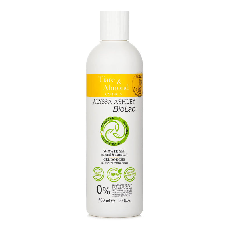 アリサアシュレー  Biolab Tiarè & Almond Shower Gel   300ml/10oz