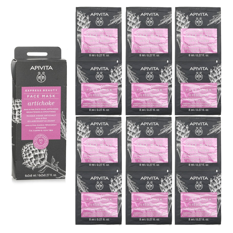 アピヴィータ  Express Beauty Face Mask With Artichoke AHA & PHA - Brightening & Smoothing   6x(2x8ml)