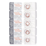 Clalen  Iris 1Day Alicia Brown -4.00   5pcs x 1 strip