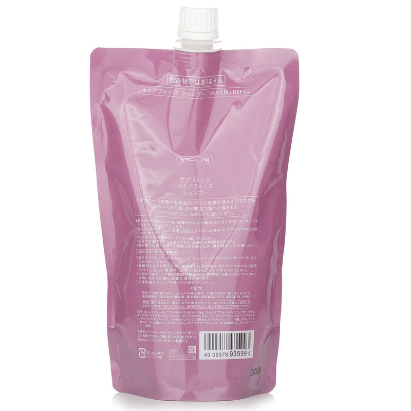資生堂  Sublimic Luminoforce Shampoo Refill (Colored Hair)   450ml