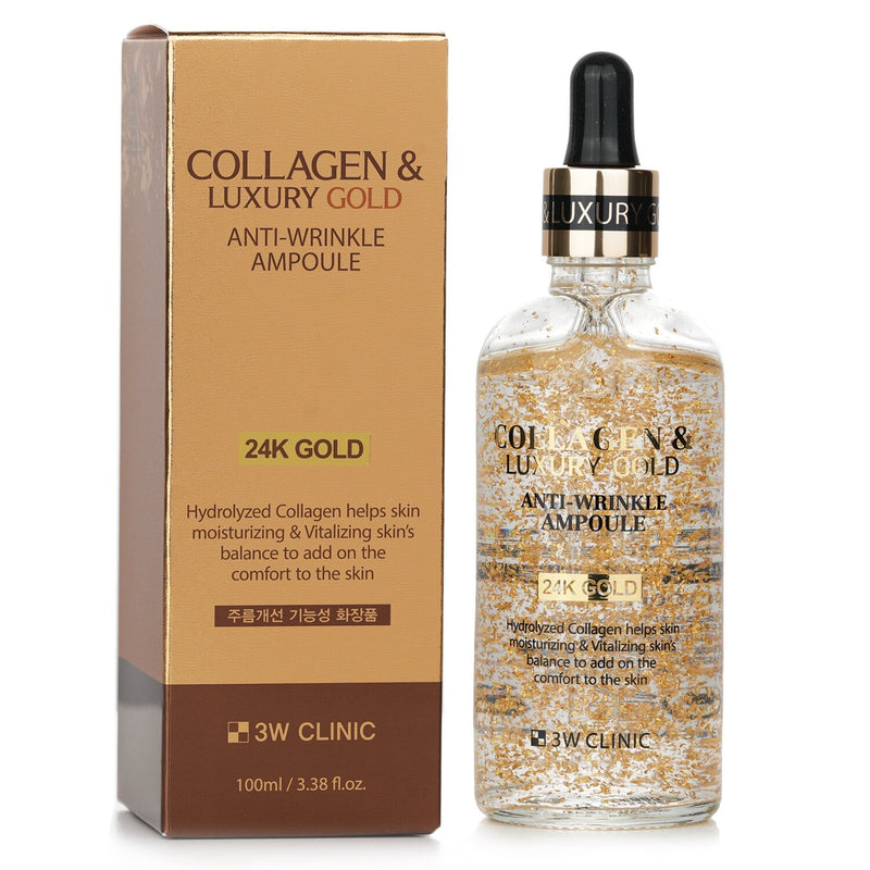 3Wクリニック  Collagen & Luxury Gold Anti-Wrinkle Ampoule   100ml/3.38oz