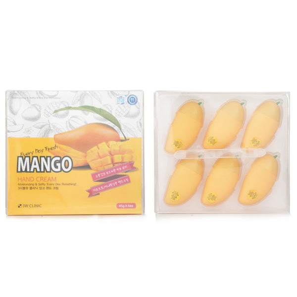 3Wクリニック  Hand Cream - Mango   45g x 6