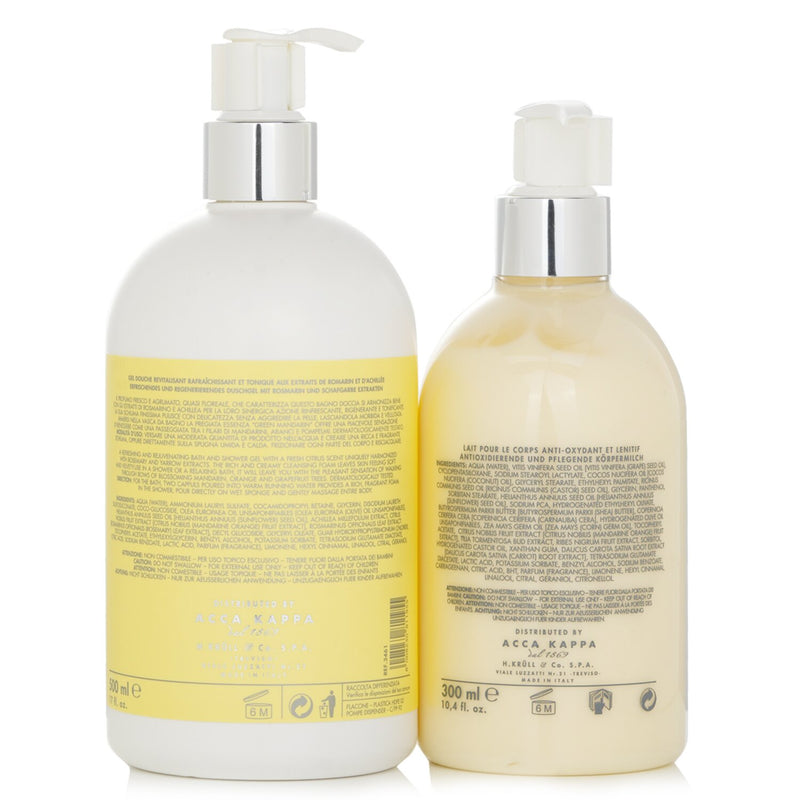 アッカカッパ  Green Mandarin Body Care Gift Set:   2pcs
