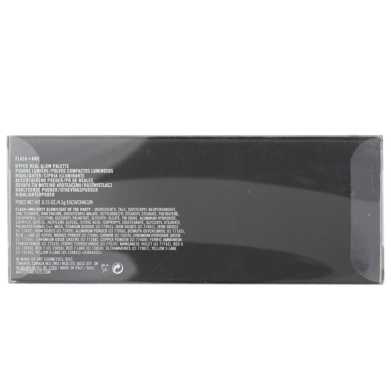マック  Hyper Real Glow Palette - # Flash + Awe   13.5g/0.45oz