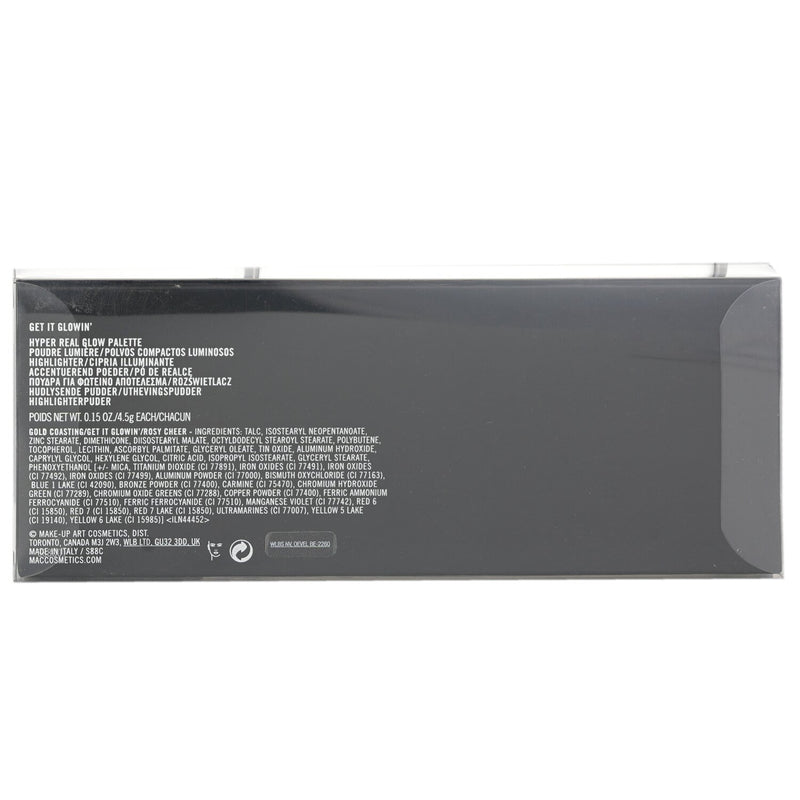 マック  Hyper Real Glow Palette - # Get It Glowin'   13.5g/0.45oz