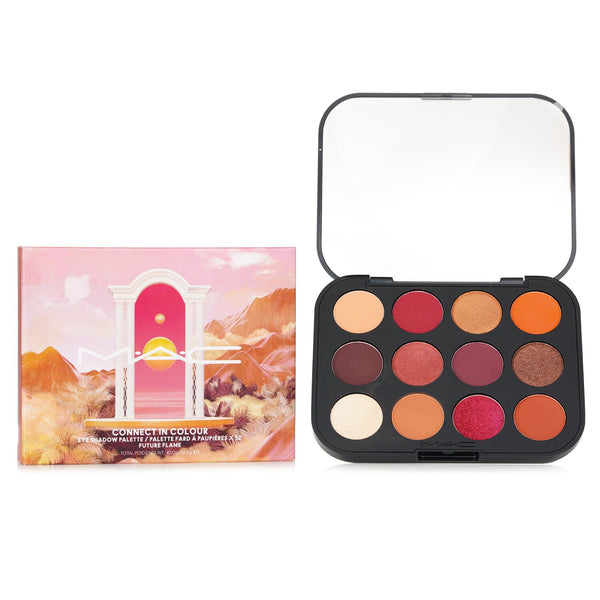 マック  Connect In Colour Eye Shadow (12x Eyeshadow) Palette - # Future Flame   12.2g/0.43oz