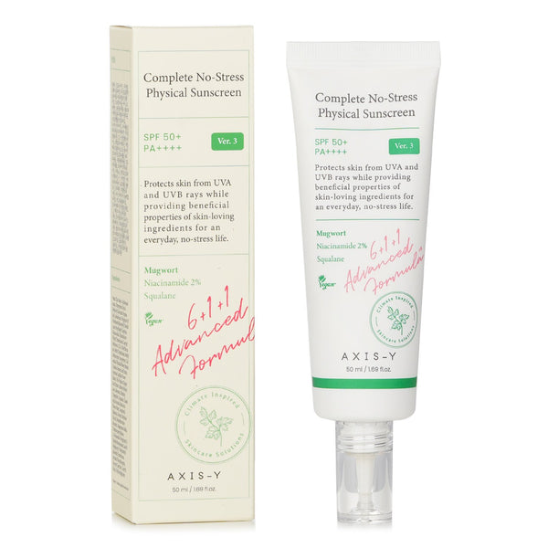 AXIS-Y  Complete No Stress Physical Sunscreen SPF 50   50ml/1.69oz