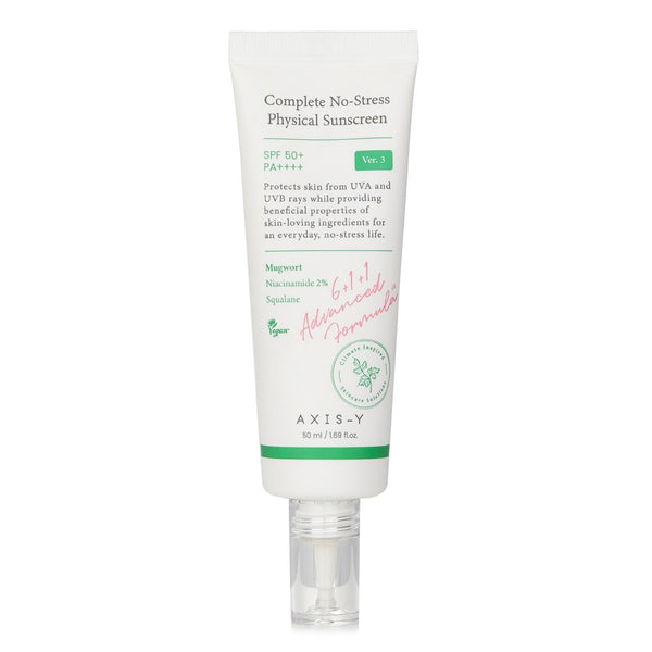 AXIS-Y  Complete No Stress Physical Sunscreen SPF 50   50ml/1.69oz