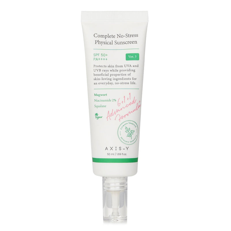 AXIS-Y  Complete No Stress Physical Sunscreen SPF 50   50ml/1.69oz