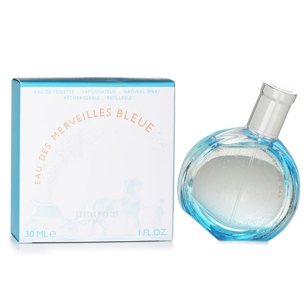 エルメス  Eau Des Merveilles Bleue Refillable Eau De Toilette Spray   30ml/1oz